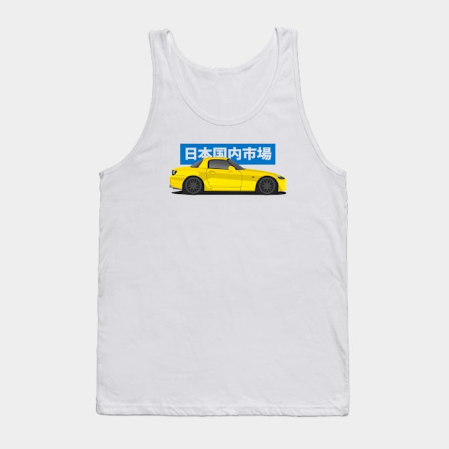 Honda S2000 Side View Tank Top by Rebellion Store